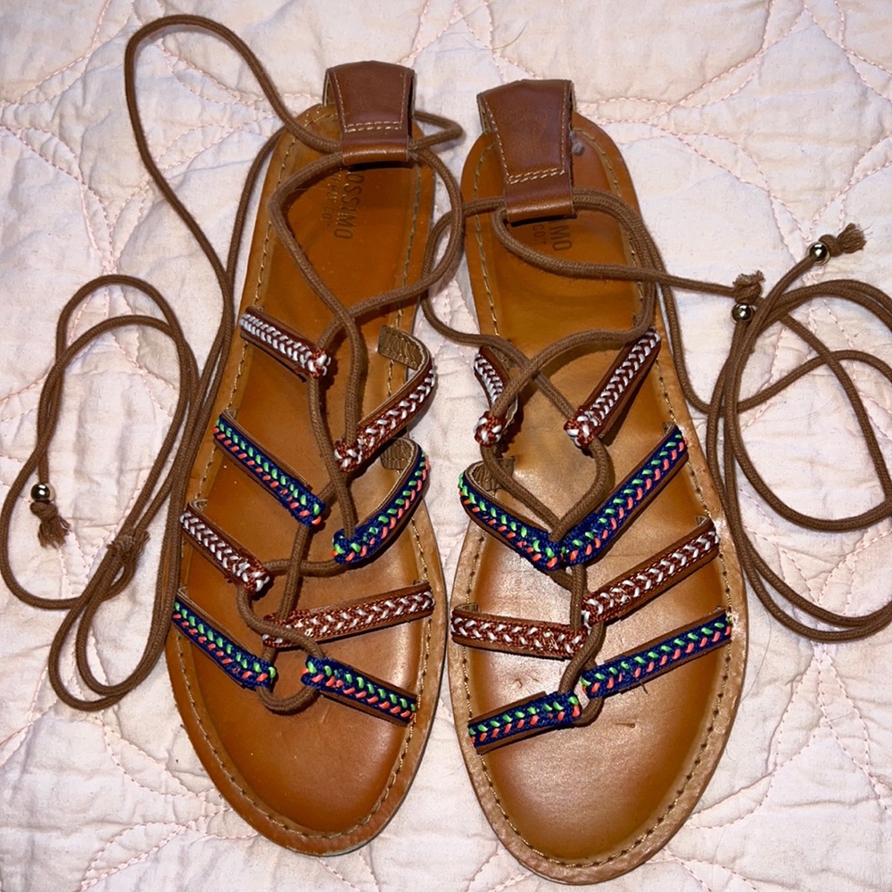 Strappy Wrap Sandals